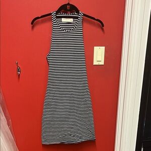 Abercrombie & Fitch Black and White Striped Dress